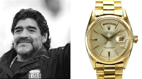 rolex de maradona|Maradona usaba dos relojes y esta es la razón .